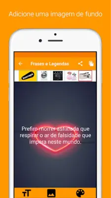 Frases e Legendas android App screenshot 2