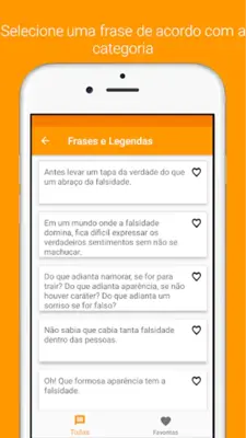 Frases e Legendas android App screenshot 3