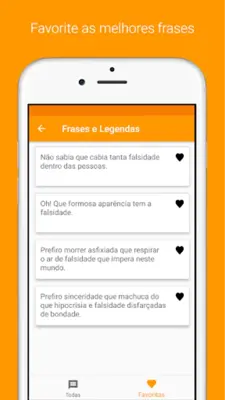 Frases e Legendas android App screenshot 4